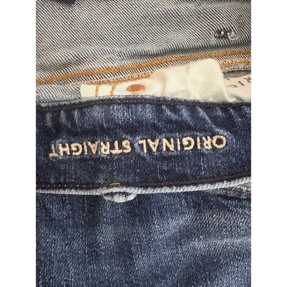 American Eagle Original Straight Flex Jeans Mens 38x30 Medium Wash Blue Denim - Picture 6 of 9
